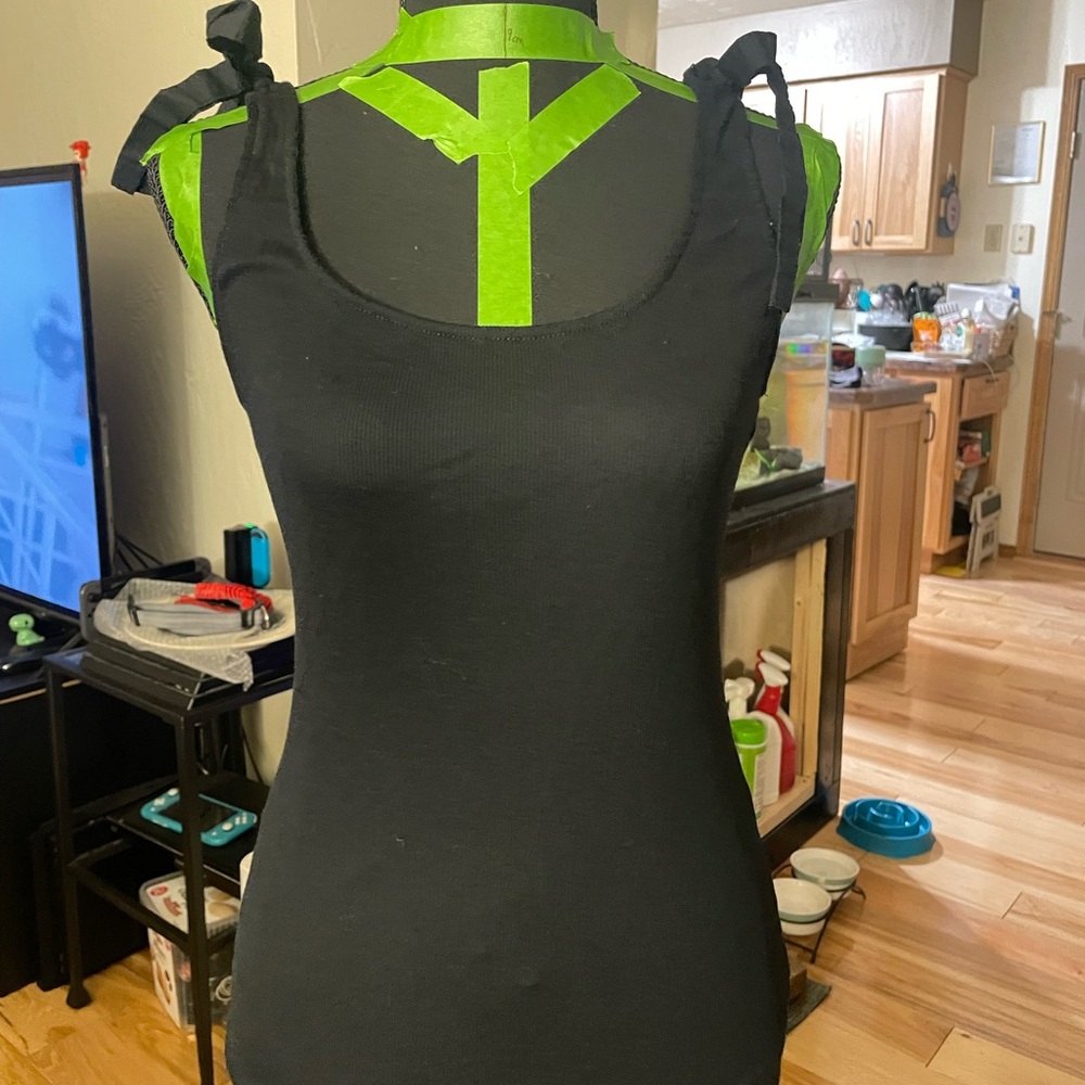 Black Bow Tank Top